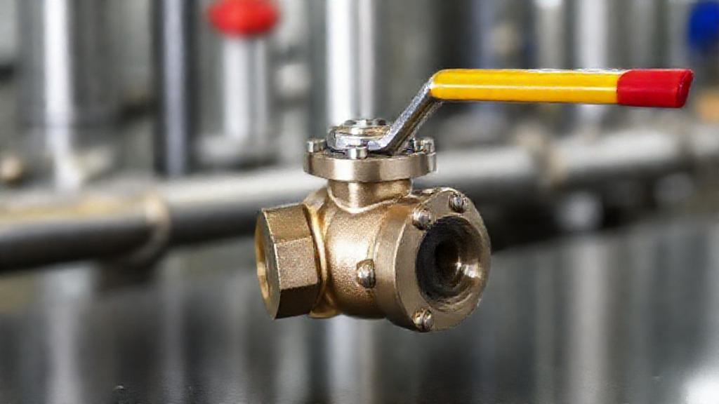 ignore using the previous images style. create an image of a Starline ball valve for Critical Industrial Applications