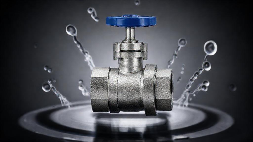 ignore the previous image, create an image of a Starline ball valve with leak-proof design.
